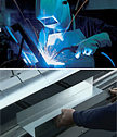 Services de manufacturassions de métal en feuille avec technique de soudure, pliage et extrusion sur machine a contrôle numérique