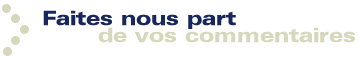 Envoyer vos commentaires